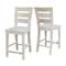 International Concepts Tuscany Counter Height Stool, 24" Seat Height, Unfinished S-292 - alternate 4